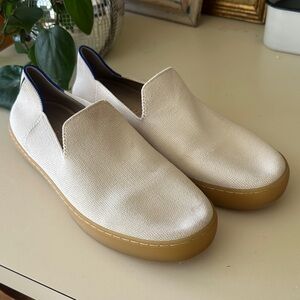 Rothy's Cream Slip-On Loafers